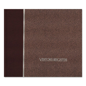 National® Hardcover Visitor Register Book, Burgundy Cover, 9.78 X 8.5 Sheets, 128 Sheets-book freeshipping - TVN Wholesale